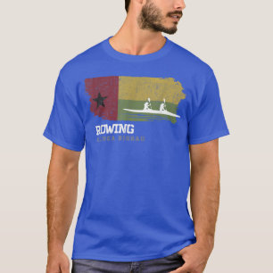 Guinea Bissau Rowing Team Oarswoman Rower Girl Row T-Shirt