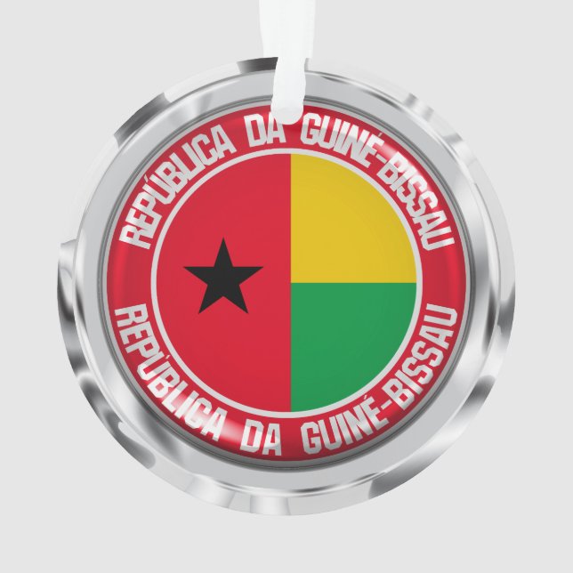 Guinea-Bissau-RundEmblem Ornament (Rückseite)
