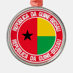 Guinea-Bissau-RundEmblem Ornament Aus Metall