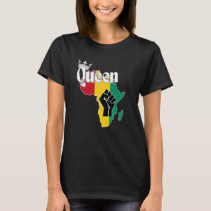 Guinea Conakry Queen mit Conakry Flag in Afrika T-Shirt