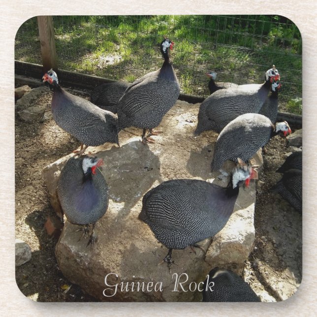 Guinea-Felsen-Untersetzer-Set Untersetzer (Vorderseite)