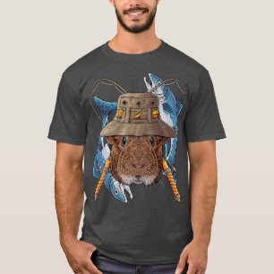 Guinea Fischen im Freien Fischer Tier Niedlich F T-Shirt