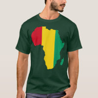 Guinea Flag Afrika Kontinentale Silhouette Geschen