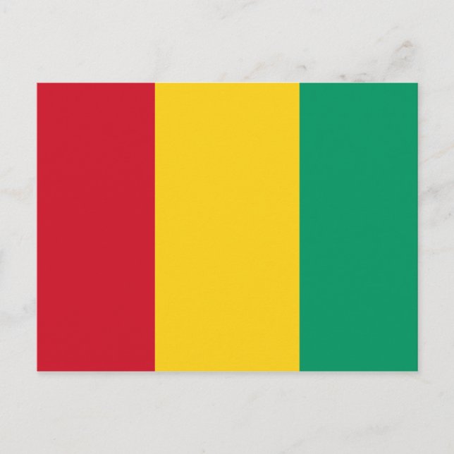Guinea-Flag-Postkarte Postkarte (Vorderseite)