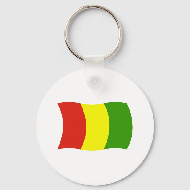 Guinea Flag Schlüsselanhänger (Vorderseite)