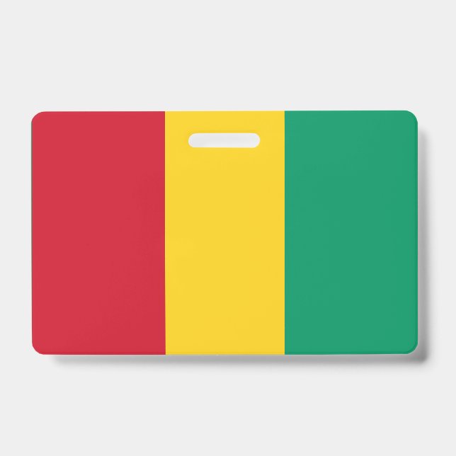 Guinea-Flagge Ausweis (Vorderseite)