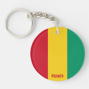 Guinea-Flagge Charmant Patriotisch Schlüsselanhänger
