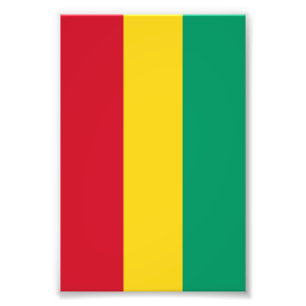 Guinea-Flagge Fotodruck