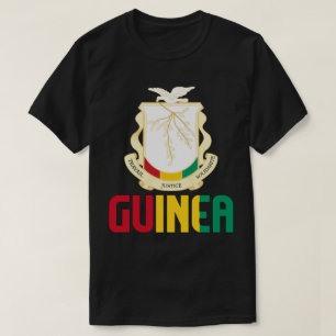 Guinea-Flagge und Wappen Patriotisch T-Shirt