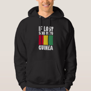 Guinea-Flaggen-Design Wenn verloren, schicken Sie Hoodie