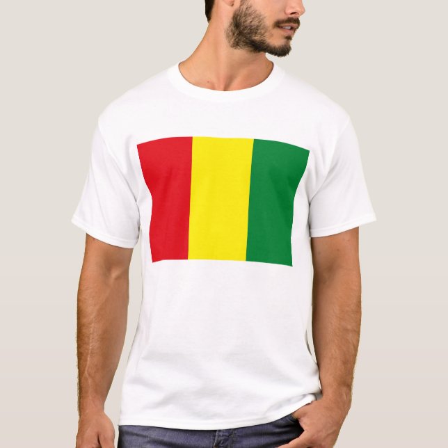 Guinea-Flaggen-T - Shirt (Vorderseite)