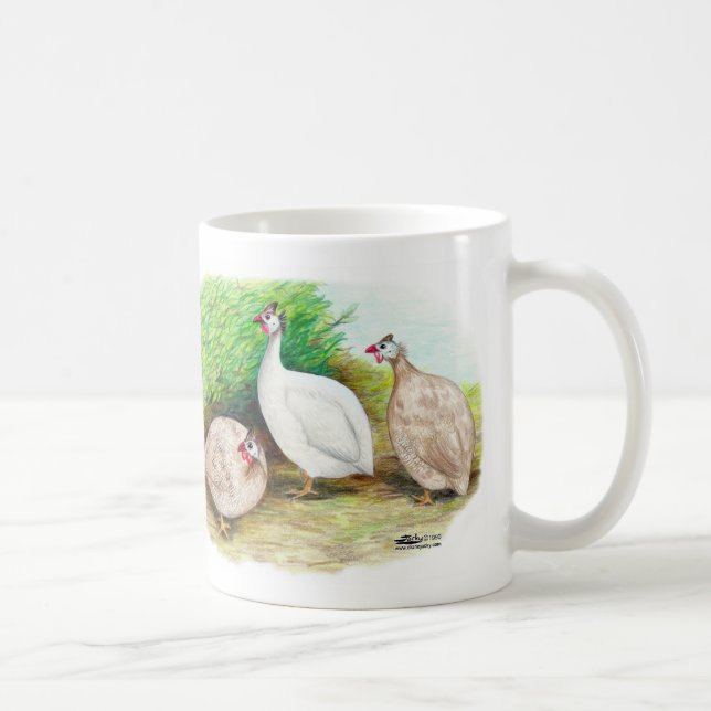 Guinea Fowl Außenbereich Kaffeetasse (Rechts)