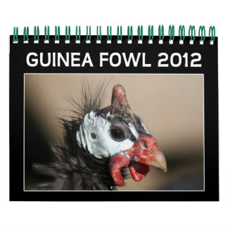 Guinea Fowl Calendar for 2012 Kalender