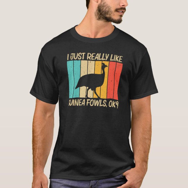 Guinea Fowl for Men Guinea Hen Geflügel T-Shirt (Vorderseite)