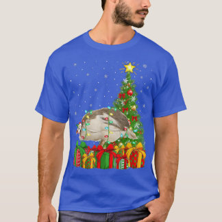 Guinea Fowl Lighting Weihnachtsbaum Santa Guinea F T-Shirt