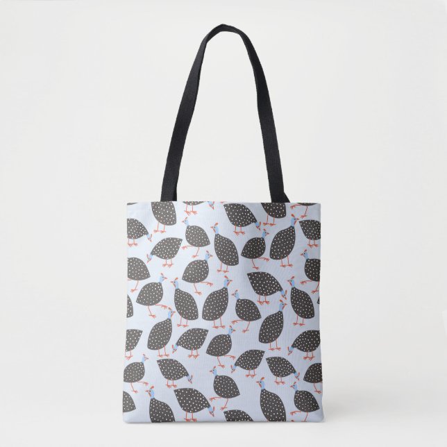 Guinea Fowl Muster Tasche (Vorderseite)