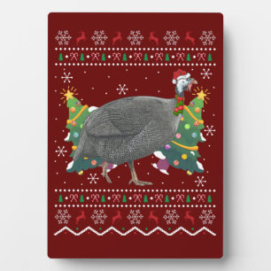 Guinea Fowl Xmas Geschenk hässliche Guinea Fowl Bi Fotoplatte