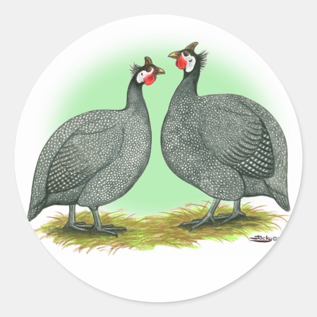 Guinea: Französisch Runder Aufkleber (Vorderseite)