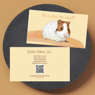 Guinea für niedliche Heimtiere - QR-Code - Visiten Visitenkarte