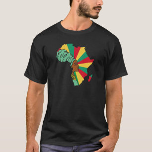 Guinea Guinean Flag Africa Map Ethnisches Erbe Bla T-Shirt
