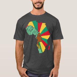 Guinea Guinean Flag Africa Map Ethnisches Erbe Bla T-Shirt