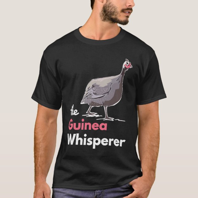Guinea Hen Fowl Farm Animals Country Poultry Guy T-Shirt (Vorderseite)