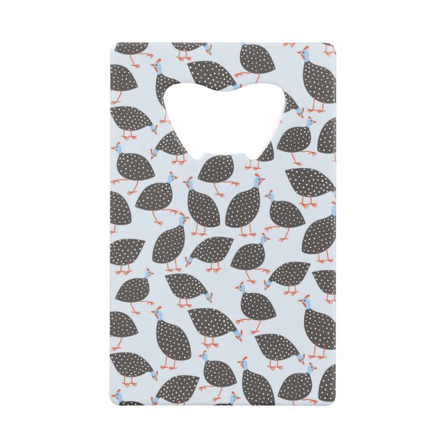 Guinea Hen Geldbeutel Flaschenöffner (Vorderseite)