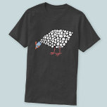 Guinea Hen T-Shirt<br><div class="desc">Ein niedliches Guinea Fowl mit einem zufriedenen Peck.</div>