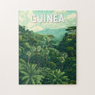 Guinea Illustration Travel Art Vintag