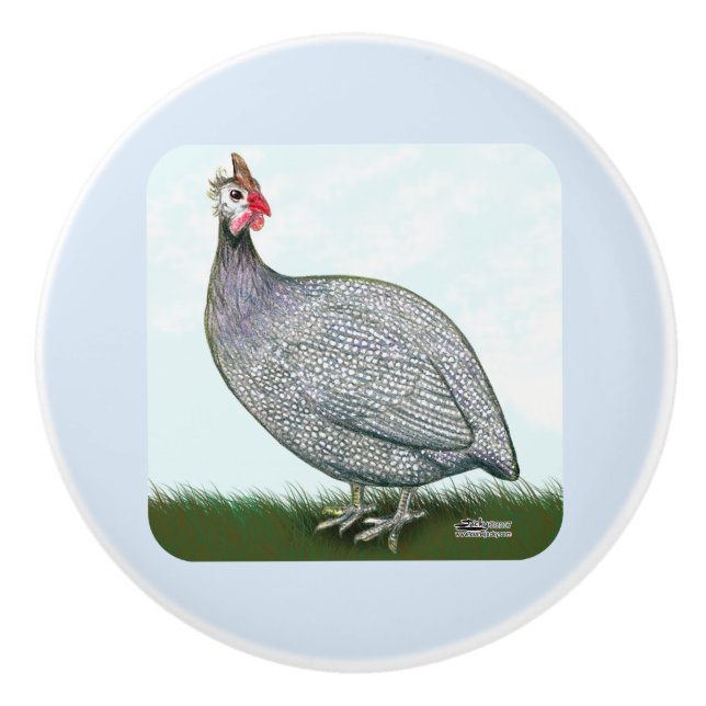 Guinea Lavender Keramikknauf (Vorderseite)