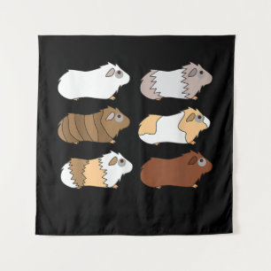 Guinea  Liebe Guinea Pig Wheek Wheek Füttre Wandteppich