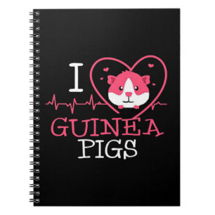 Guinea Liebe Rodent Heartbeat Guinea Pig Notizblock