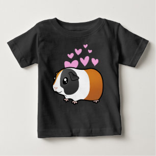 Guinea Liebe Schweinefleisch (glatte Haare) Baby T-shirt