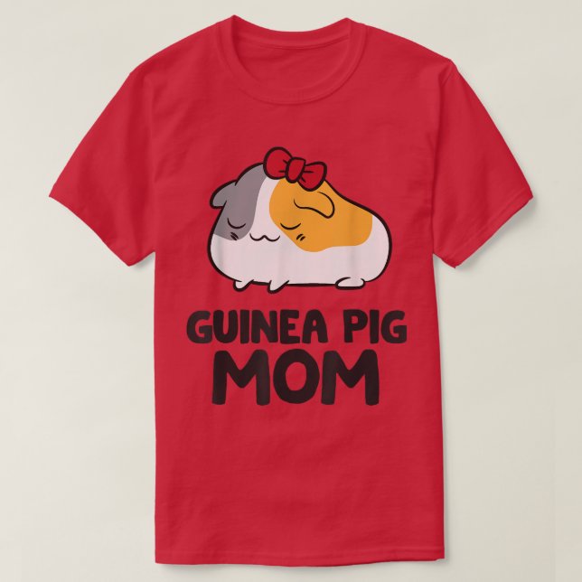 Guinea Mama Guinea Schweinefleisch Mama Niedliche  T-Shirt (Design vorne)