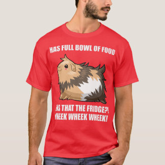 Guinea Mama Vater Funny Piggy Food Wheel Wheel T-Shirt