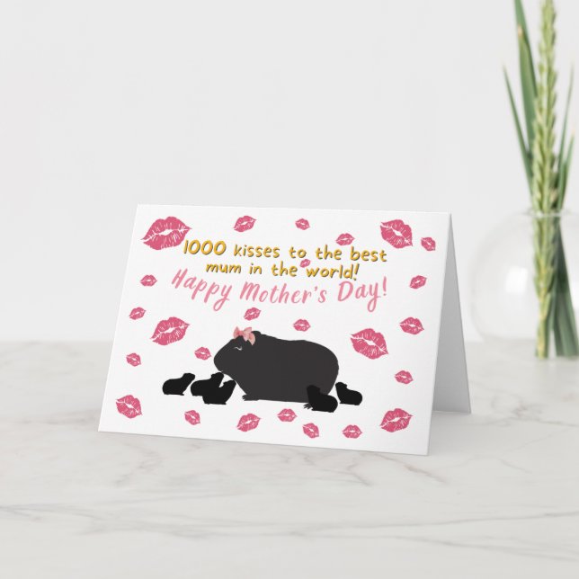 Guinea Muttertagskarte Dankeskarte (Vorderseite)