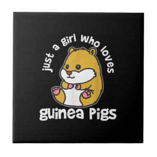 Guinea Niedliches Haustier Nur ein Mädchen, das Li Fliese