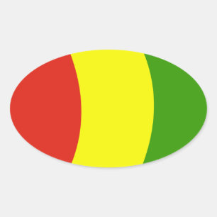 Guinea Ovaler Aufkleber