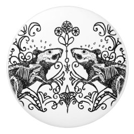 Guinea Pig Anatomy Ceramic Knob Keramikknauf