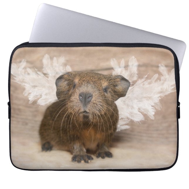 Guinea Pig Angel Laptopschutzhülle (Vorderseite)
