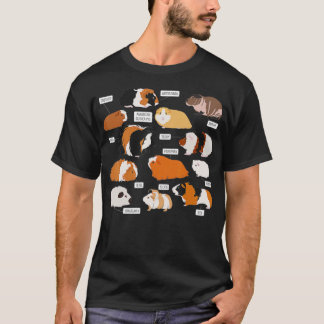 Guinea pig breeds   Costume Clothing Accessories  T-Shirt