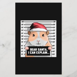 Guinea Pig Christmas Cavy Lieber Santa I kann erkl