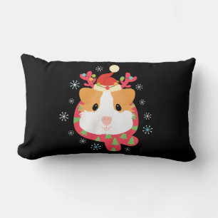 Guinea Pig Christmas Reindeer Lendenkissen