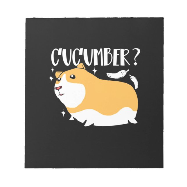 Guinea Pig Cucumber Notizblock (Vorderseite)