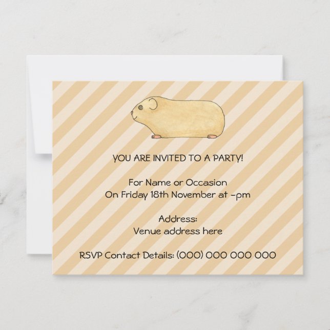 Guinea Pig. Einladung (Vorderseite)