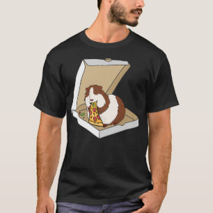 Guinea Pig Essen Pizza Funny Pet Besitzer Geschenk T-Shirt