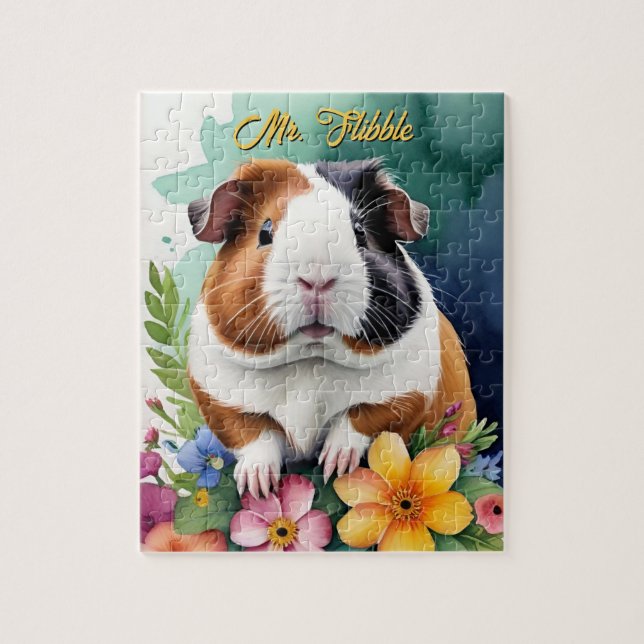 Guinea Pig Family Pet Portrait (Vertikal)