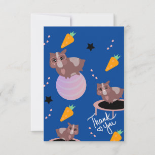 Guinea Pig Fitness Gym Funny Design Karte