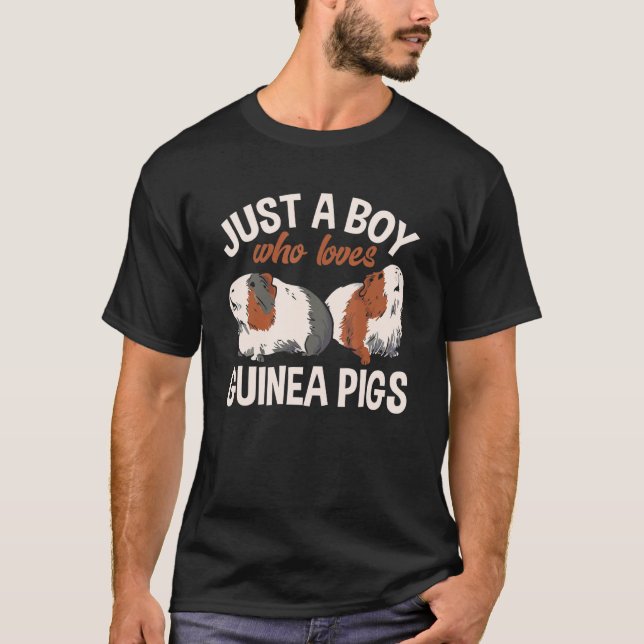 Guinea Pig Furry Potato nur ein Junge, der Liebe G T-Shirt (Vorderseite)