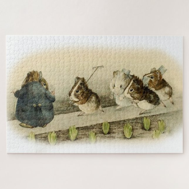 "Guinea Pig Garden" von Beatrix Potter (Horizontal)